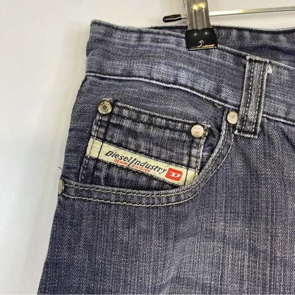 Y2K Diesel Industry Wide Leg Size 31 Denim Jeans - Picture 6 of 7